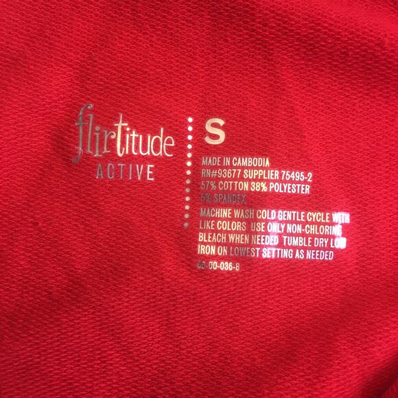 Flirtitude Active Romper Red Gray Small - Picture 9 of 11